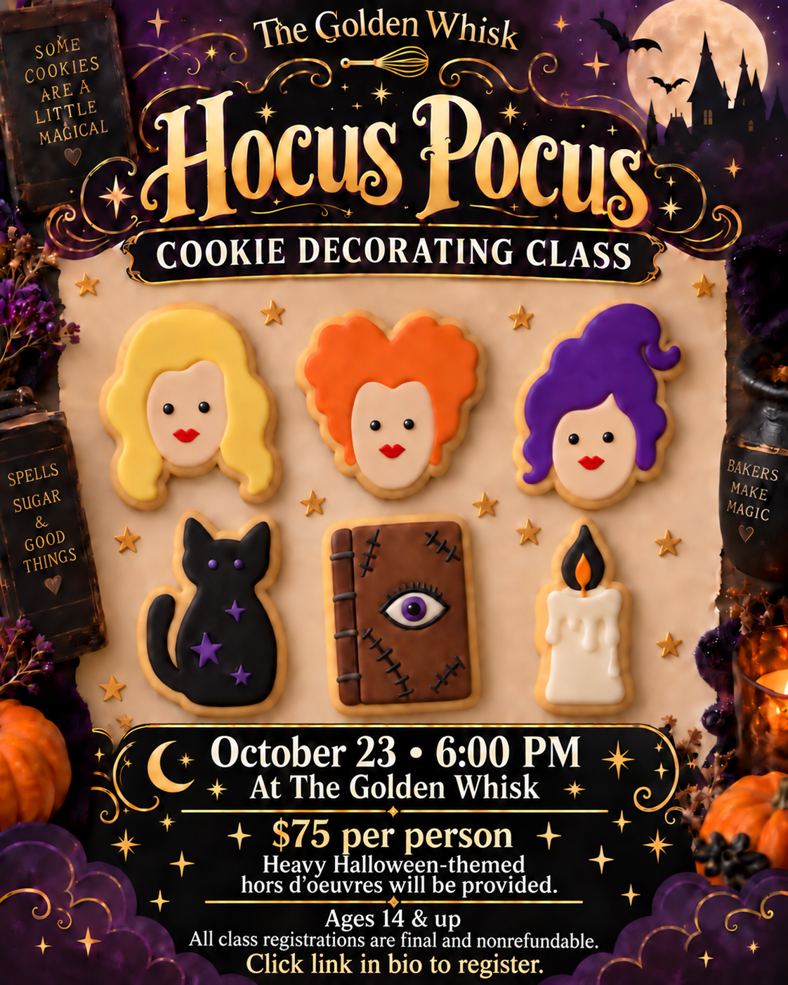 Hocus Pocus Cookie Decorating - Thursday, October 23 at 6:00