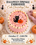 Halloween Cake Decorating Class Saturday, October 17 at 2:00